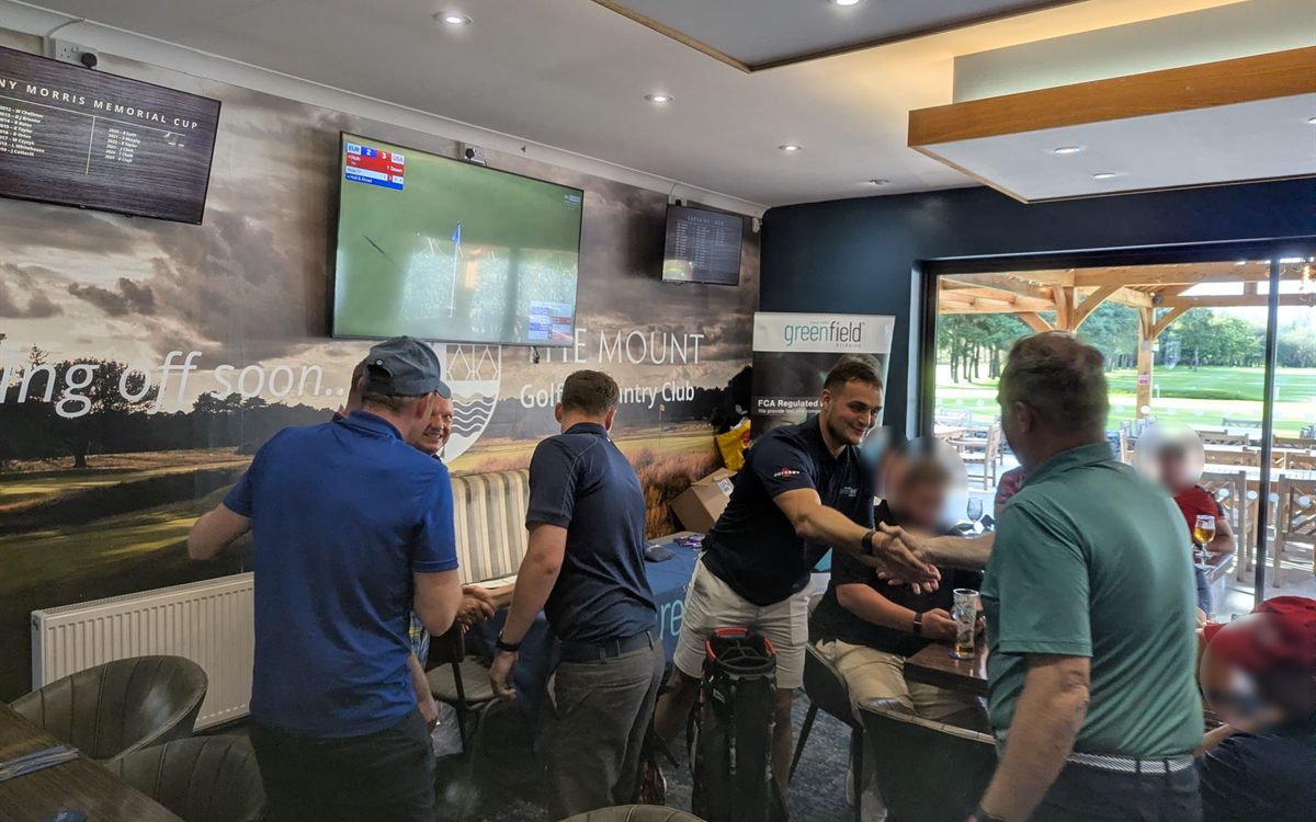 Handshakes in the clubhouse at the end of the day